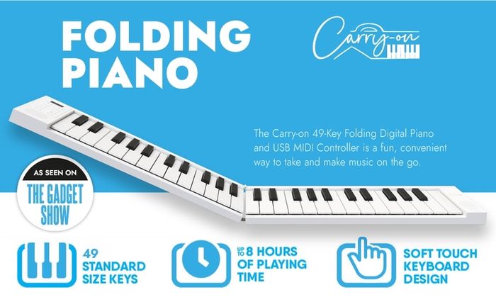 Carry on folding piano midi keyboard