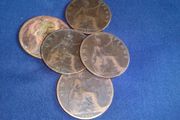 1896 Victoria Pennies.
