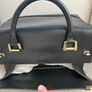 LANCEL Black Leather Boxy Bowling Bag Image 5