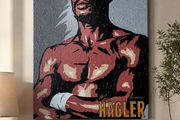 Marvellous Marvin Hagler original portrait painting Boxing one-off original