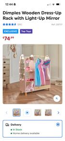 Brand new kids dress wardrobe and mirror
