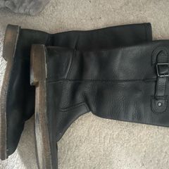 ladies calf length boots. Clarke's.