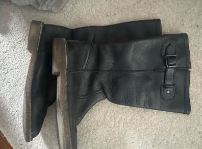 ladies calf length boots. Clarke's.