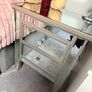 Silver mirror bedside lockers Image 5