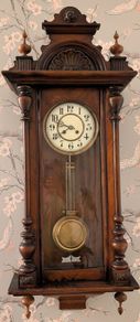 Wall ClockWall Clock Antique Victorian Gruenderzeit Wall Clock RSM Reinhold Schnekenburger 1890 Original Condition