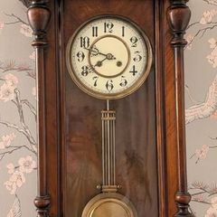 Wall ClockWall Clock Antique Victorian Gruenderzeit Wall Clock RSM Reinhold Schnekenburger 1890 Original Condition