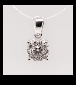 White gold pendant with diamonds RRP 1399