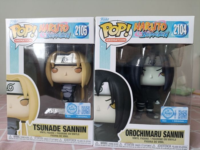 Funko Pop Naruto Shippuden Tsunade 2105 and Orochimaru 2104