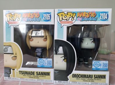 Funko Pop Naruto Shippuden Tsunade 2105 and Orochimaru 2104