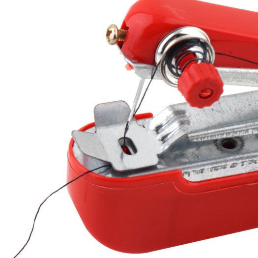Portable Hand-Held Mini Sewing Machine Clothes Fabric