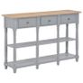 Console Table Grey 120x30x76 cm MDF Image 5