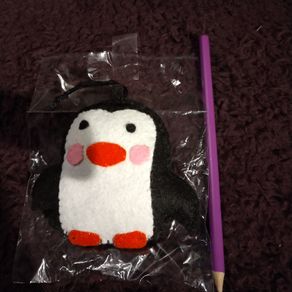 handmade penguin decoration