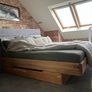Super King Bed Frame from Oak with storage Image 5