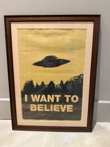 Framed X-files 'I want to believe' Poster