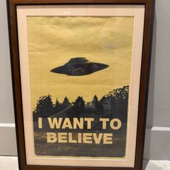 Framed X-files 'I want to believe' Poster
