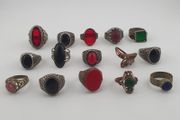 Heritage Antique Jewellery Lot 15 Mixed Brass Statement Rings