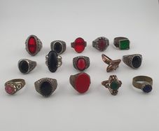 Heritage Antique Jewellery Lot 15 Mixed Brass Statement Rings