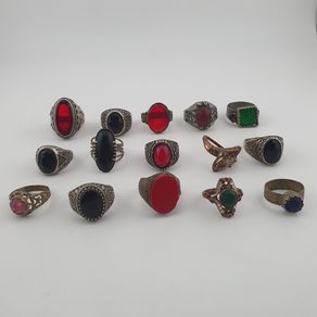 Heritage Antique Jewellery Lot 15 Mixed Brass Statement Rings