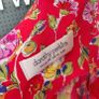 Vintage 1990s Dorothy Perkins red floral print grunge mini dress size 10 summer garden party festival holiday riot grrl Image 6