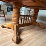 Solid wood extendable table and 5 chairs Image 5
