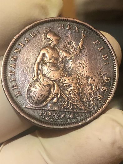 1831 Penny William IV Nice Grade With Toning