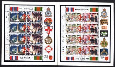 1995 Isle of Man 50th Anniversary of End of Second World War (VE Day) Commemorative Stamps Presentation Pack