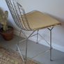 Pair of Bertoia style wire bar stool Image 4