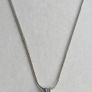 Vintage 18K white Gold Plated Caged Pearl Necklace length 16" - 5,7g Image 4