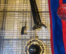 Blue Snowball with radio arm and shock mount