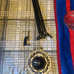 Blue Snowball with radio arm and shock mount