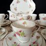 NEW Boxed Duchess English Bone China 21 Ps Tea Set "Carnation" Image 3