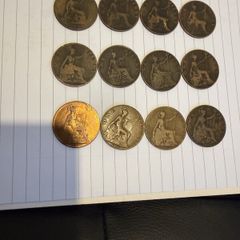 Early GB Pennies - 12 off
