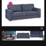 3 seater sofa - grey Image 5