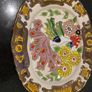 Jose Royo Vilar large Spanish ceramic decorative hand painted  piece Image 2