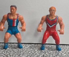 Pair of 1990s USA Gladiators TV show action figures