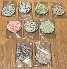Hand Decorated China Mosaic Magnets