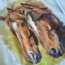 Lovely baby blue hoodie with horse motif Age 9 10 Image 3