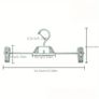 White Plastic Hangers with Clips for Skirts or Trousers White Plastic Hangers with Clips for Skirts or Trousers x20 Image 3