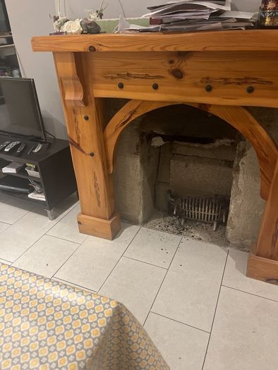 Fireplace insert and hearth. More pictures to follow
