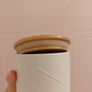 White ceramic storage jar with airtight lid cost 11euro Image 5