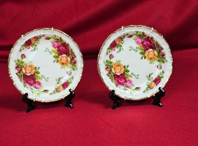 Set Of 2 Royal Albert OLD COUNTRY ROSES  Butter Plates