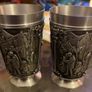 2 Vintage German pewter cup/shot goblet in mint condition Image 2