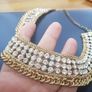 Vintage Golden and Diamond Necklace Image 5
