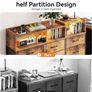 Chest of Drawers Bedroom, Dresser Cabinet with 2 Sockets, 2 USB Ports and 10 Colored LED Strips Image 6