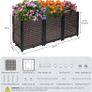 Raised Garden Bed 200L Self-Watering 50cm Deep Outdoor Planter Box with Drainage Holes for Flowers, Vegetables & Patio Gardening Image 2