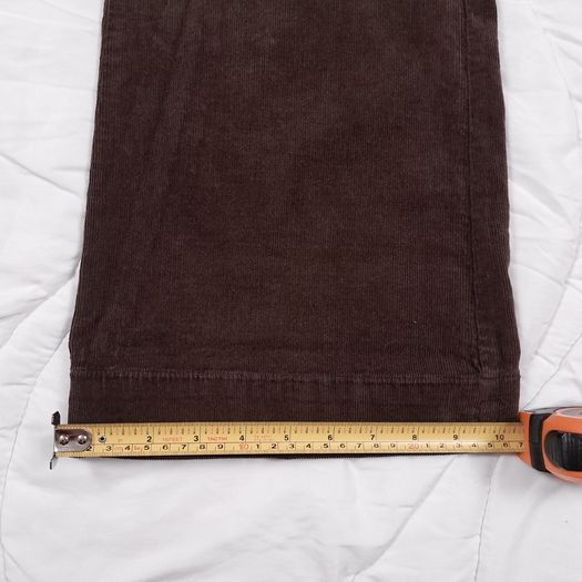 Marks & Spencer Dark Chocolate Brown Corduroy Front Pocket Flared Leg Trousers 20UK/48EU