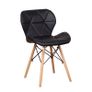 _A set of 4 Medieval Dining Chairs Set, High-Quality PU Chairs with Metal Feet for Kitchen Dining Room (White/Grey/Black/Brown) Image 2