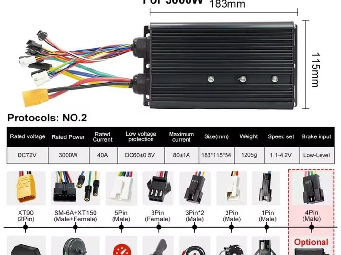 Conversion Kit 3000w 72v