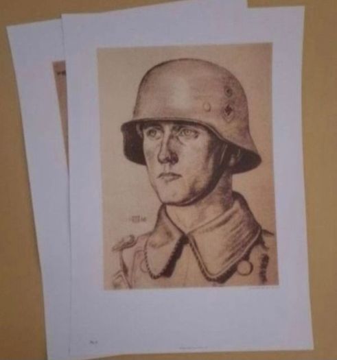 German ww2 , third reich, 1939/45, lot of (3) propaganda posters (reproduction).