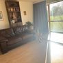 (1 of 2 + futon) Brown genuine Italian leather 3 seater sofa Image 9